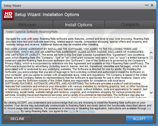roamingrate adware installer