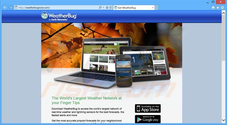 weatherbug potentially unwanted application