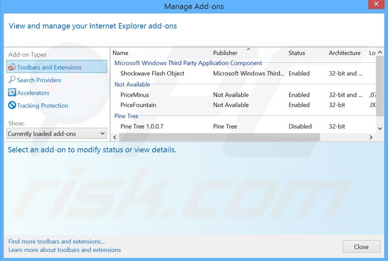 Rimuovere FlashGamesRockstar adware da Internet Explorer step 2