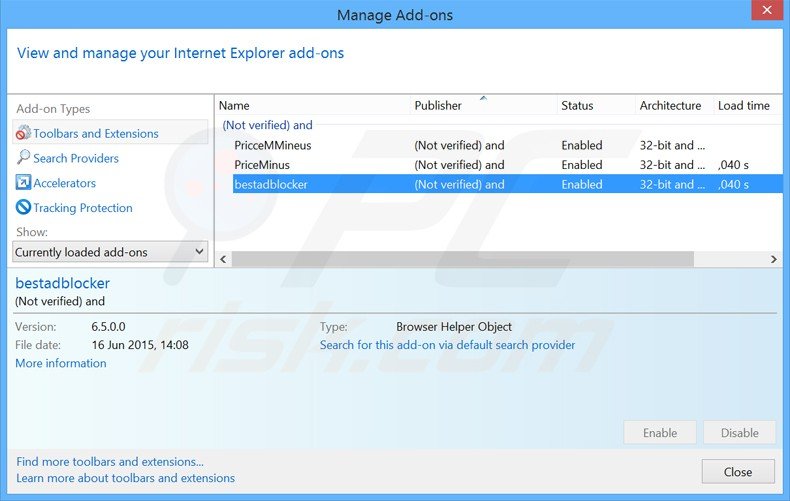 Rimuovere websearch.hotsearches.info da Internet Explorer