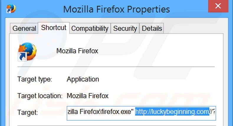 Aggiustare il collegamento rapido a Mozilla Firefox step 2