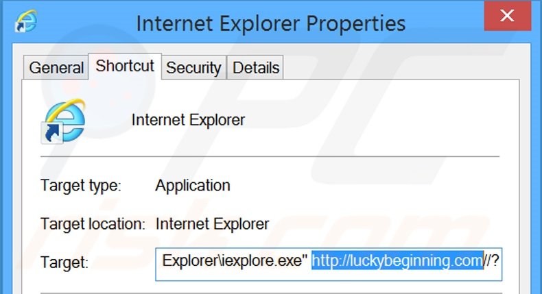Aggiustare i collegamenti rapidi a Internet Explorer step 2