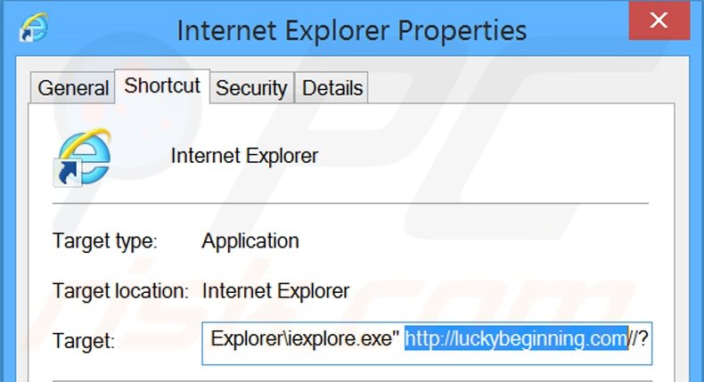 Aggiustare i collegamenti rapidi a Internet Explorer step 2