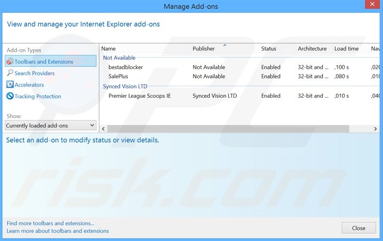 Rimuovere Offers4U adware da Internet Explorer step 2