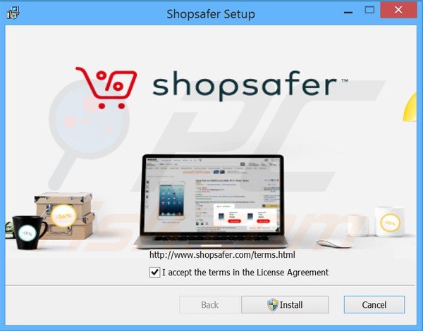 Offers by Shopsafer adware installer set-up