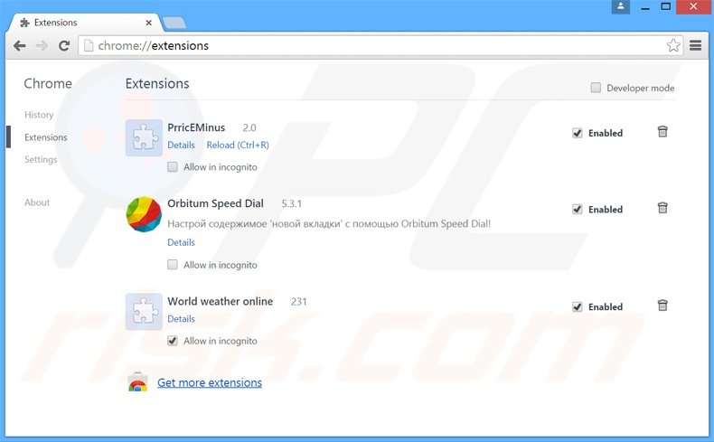 Rimuovere Shop Smart adware da Google Chrome step 2