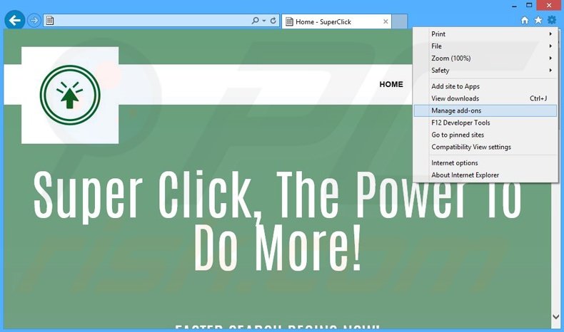 Rimuovere SC adware da Internet Explorer step 1