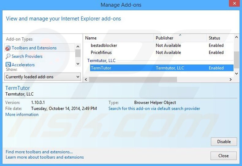 Rimuovere SC adware da Internet Explorer step 2