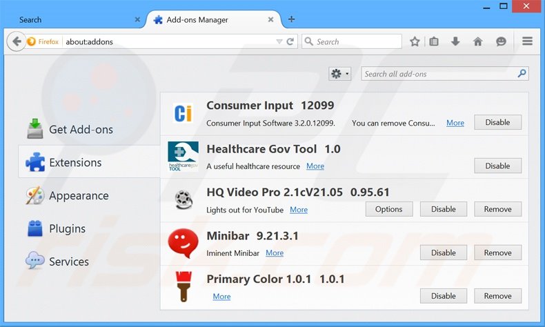 Rimuovere gli adware da  Mozilla Firefox step 2