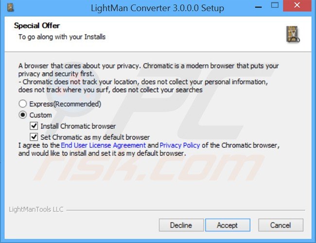 Chromatic installer