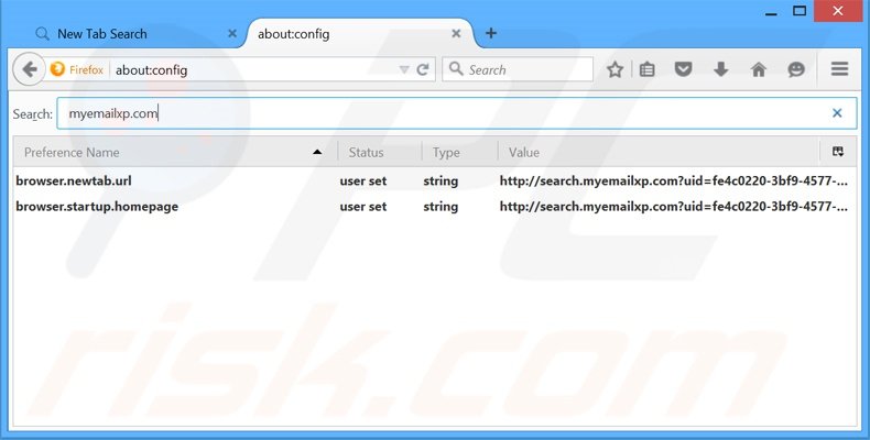 Cambia il tuo motore di ricerca predefinito search.myemailxp.com in Mozilla Firefox 