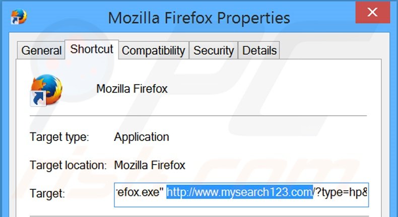 Aggiustare il collegamento rapido a Mozilla Firefox step 2