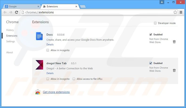 Rimuovere Sale Clipper adware da Google Chrome step 2