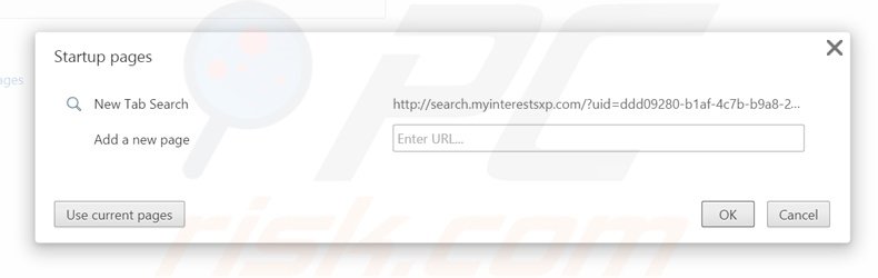 Cambia la tua homepage search.myinterestsxp.com da Google Chrome 
