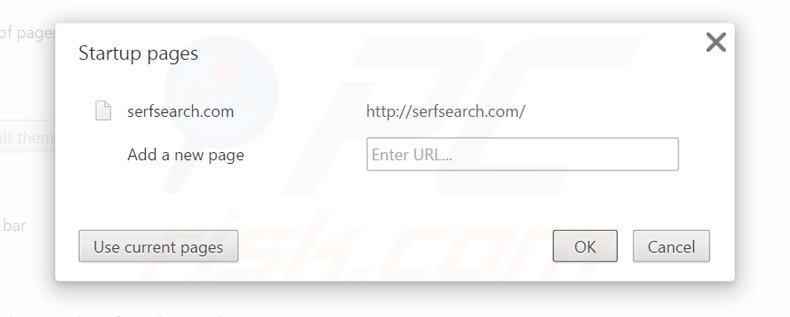 Cambia la tua homepage serfsearch.com da Google Chrome