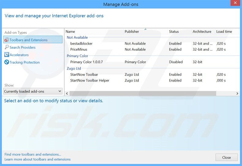 Rimuovere Storm Warnings adware da Internet Explorer step 2