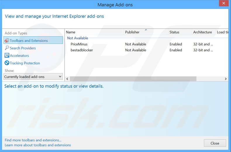 Rimuovere SushiLeads adware da Internet Explorer step 2