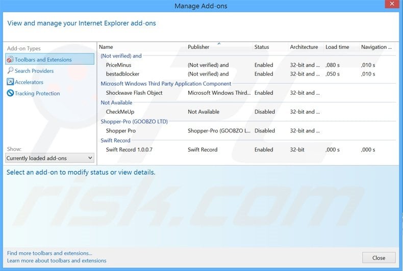 Rimuovere TomorrowGames adware da Internet Explorer step 2