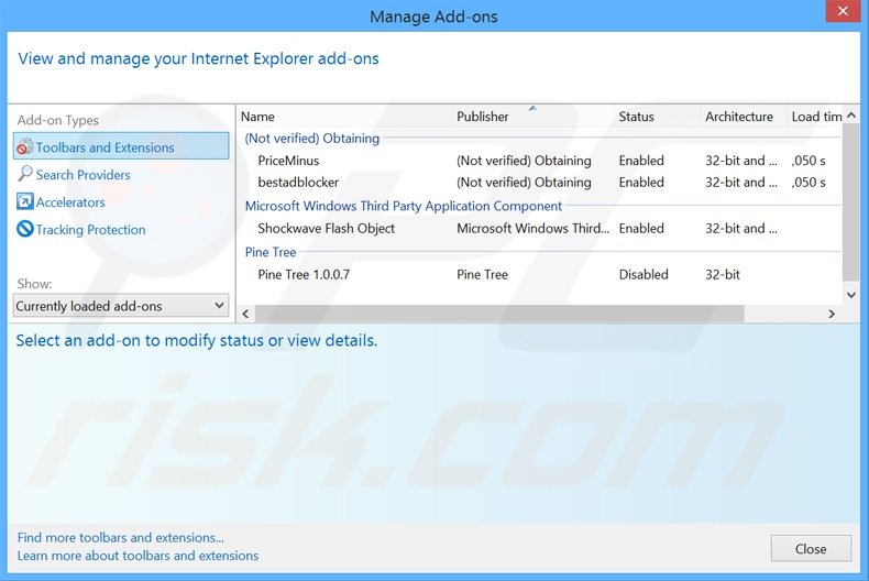 Rimuovere Wordinator adware da Internet Explorer step 2