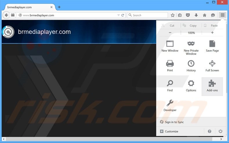 Rimuovere Br Media Player adware da Mozilla Firefox step 1