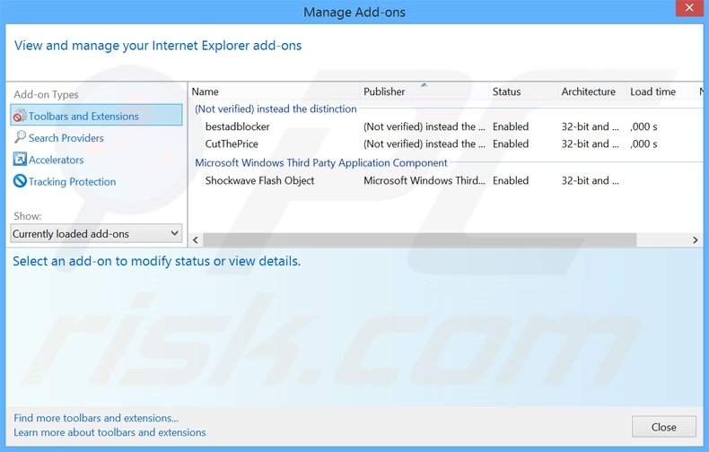 Rimuovere Br Media Player adware da Internet Explorer step 2