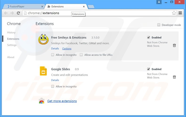 Rimuovere Gravity Space adware da Google Chrome step 2