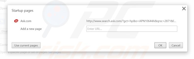 Cambia la tua homepage search.ask.com da Google Chrome 