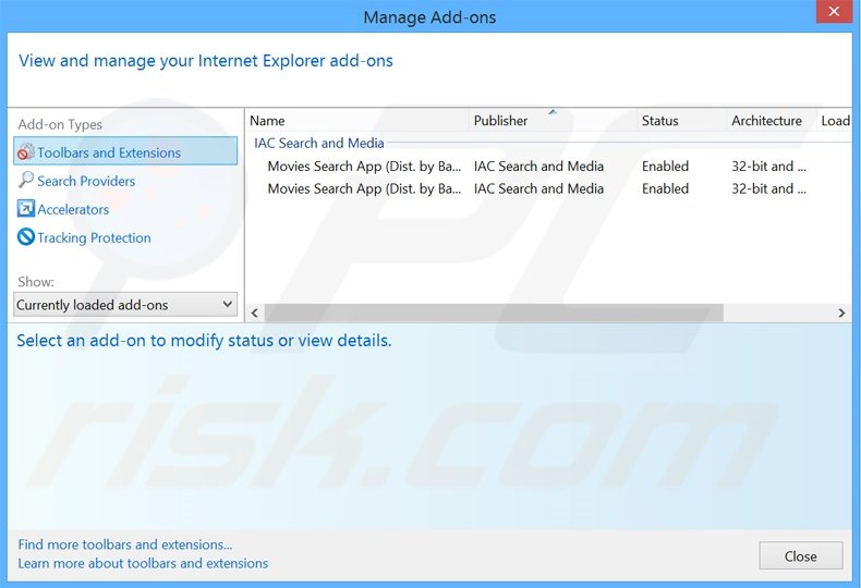 Rimuovere iLivid da Internet Explorer 