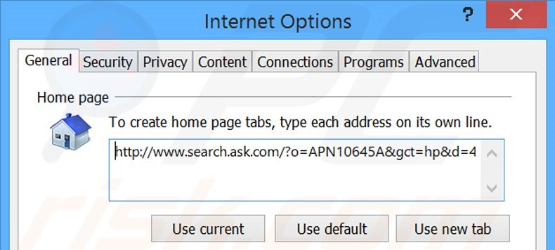 Cambia la tua homepage search.ask.com da Internet Explorer