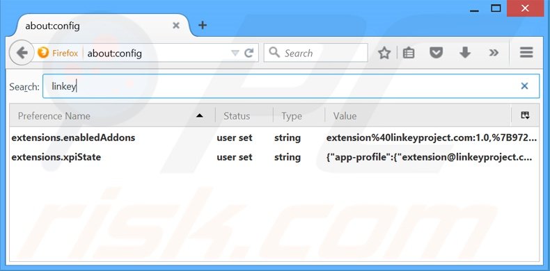 Cambia il tuo motore di ricerca predefinito linkeyproject.com da Mozilla Firefox 