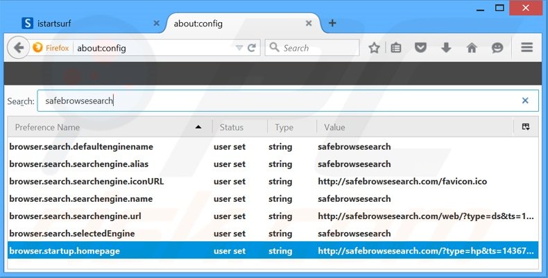 Cambia il tuo motore di ricerca predefinito safebrowsesearch.com da Mozilla Firefox 