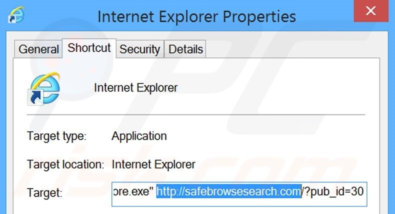 Aggiustare i collegamenti rapidi a Internet Explorer step 2