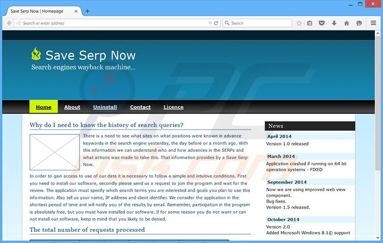 Save Serp Now adware