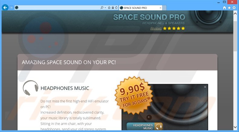 SpaceSoundPro adware