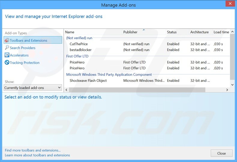 Rimuovere SpeedGuard adware da Internet Explorer step 2