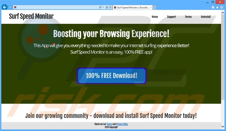 Surf Speed Monitor adware
