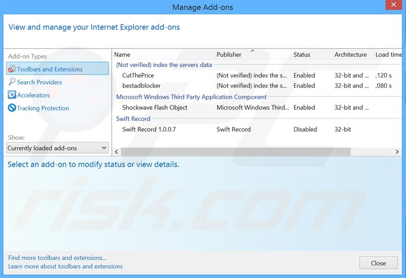 Rimuovere yourtv.link da Internet Explorer 