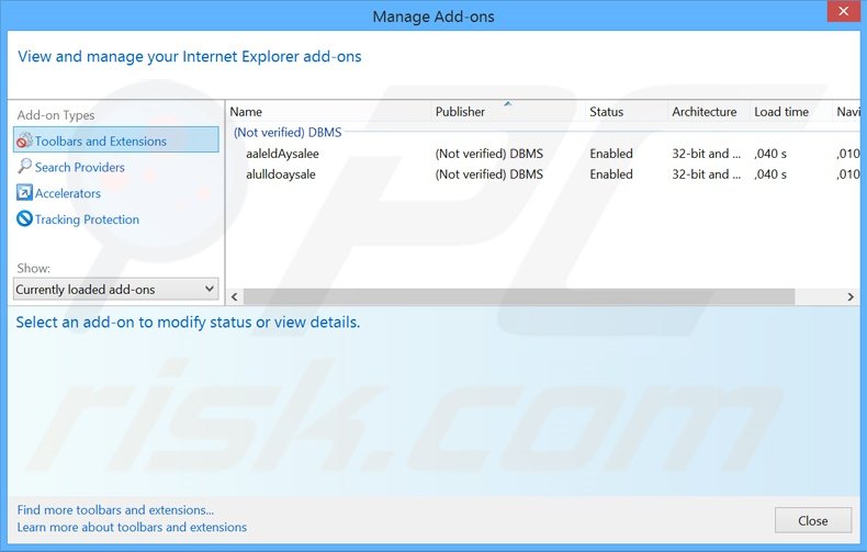 Rimuovere AllDaySale adware da Internet Explorer step 2