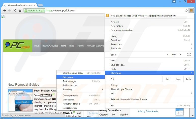 Rimuovere BestSaveForYou adware da Google Chrome step 1