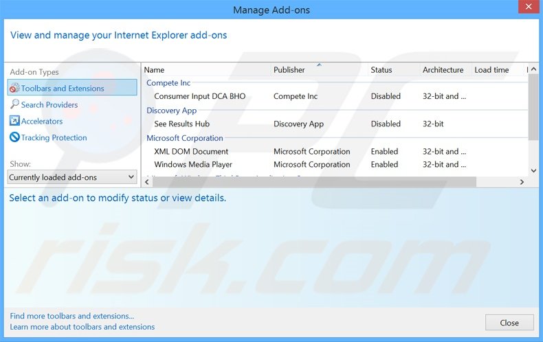 Rimuovere Blazer Deals adware da Internet Explorer step 2