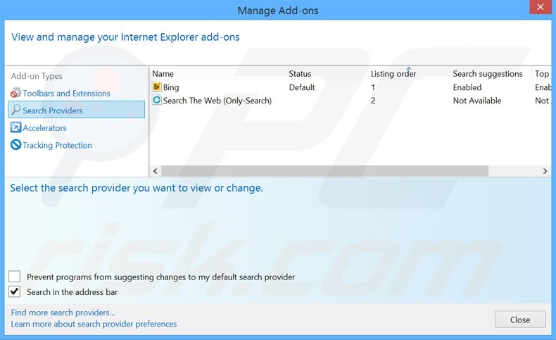 Cambia il motore di ricerca predefinito: mystart.dealwifi.com in Internet Explorer 