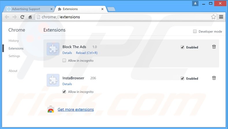 Rimuovere DigiSaver adware da Google Chrome step 2