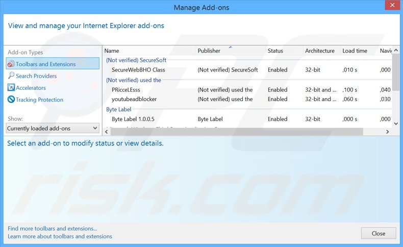 Rimuovere DNS Keeper adware da Internet Explorer step 2