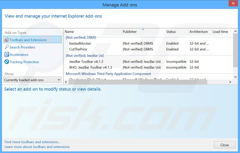 Rimuovere Extreme Blocker adware da Internet Explorer step 2