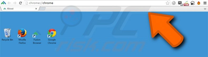 Deceptive Fusion Browser desktop toolbar