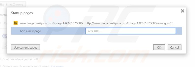 Cambia la tua homepage MyOneSearch.net da Google Chrome 