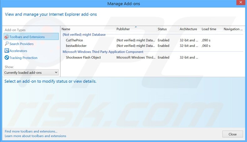 Rimuovere Playthru Player adware da  Internet Explorer step 1