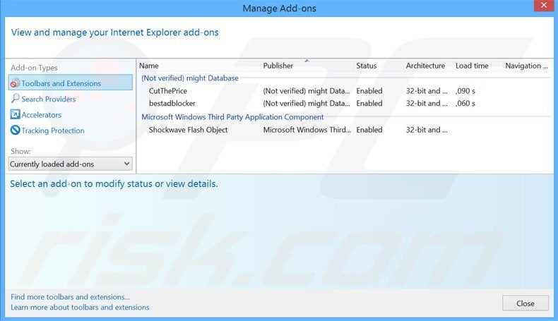 Rimuovere Playthru Player adware da  Internet Explorer step 2