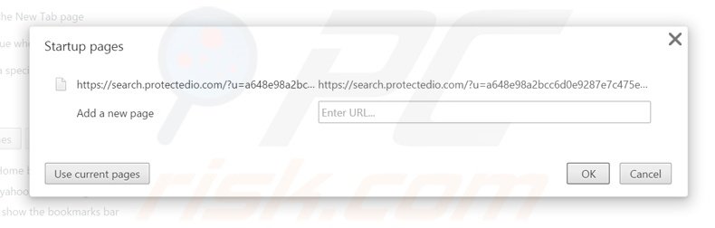 Cambia la tua homepage search.protectedio.com da Google Chrome