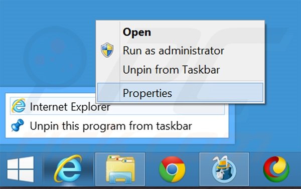 Aggiustare il collegamento rapido a Internet Explorer step 1